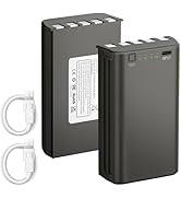 2-Pack Replacement Battery for Stealth Cam Hunting Cellular Trail Cameras - 6000mAh Ultimate Rech...