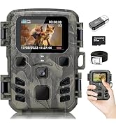 SuntekCam Mini Trail Camera 1080P 24MP Game Camera with Night Vision Motion Activated IP65 Waterp...