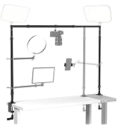 EMART Overhead Camera Mount Rig, Desk Mount &amp; Adjustable Height/Width with Phone Holder, Max Load...
