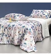 LLanCL Floral Print Cooling Blankets for Hot Sleepers - Cool Like Ice Cream Blanket for Summer, L...