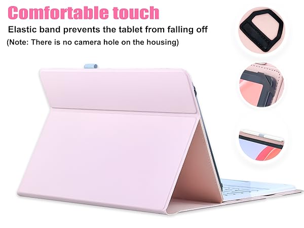 Universal Touchpad Keyboard Case for 9.7-11.0 tablet-Pink-5-1