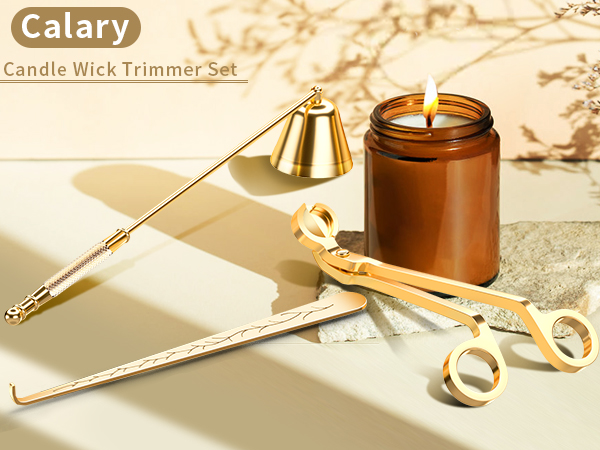 calary Candle Wick Trimmer, Candle Snuffer and Wick Dippe