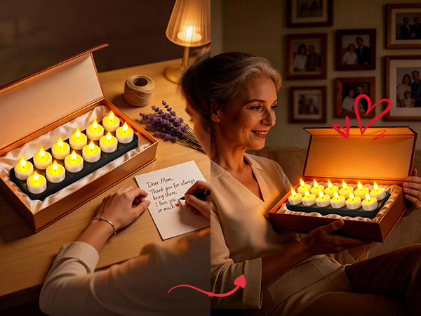 remote control flickering led tea lights candles battery operated Mother&amp;#39;s Day Gift Decorations