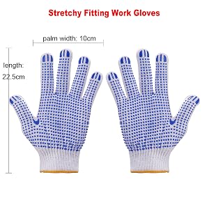 black dot gloves dots grip gloves pack of anti slip gloves mens thin cloth work gloves