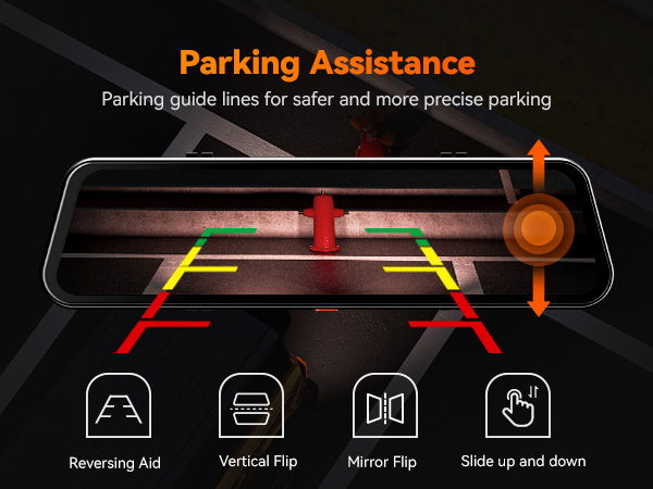 4k rear view mirror camera
