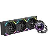 SAMA Q60 360mm AIO Liquid CPU Cooler, 2.8" LCD Display, Quiet FDB PWM Fans, High-Performance Pump...