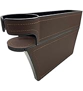 WaiNynyda Car Seat Gap Filler, Leather Console Side Pocket, Car Seat Pocket Organizer Catcher Cad...