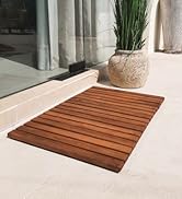 oiled finish teak string mat