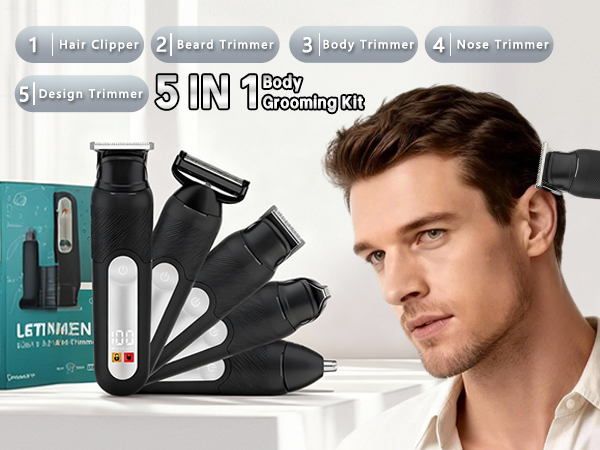 5 in 1 body grooming kit