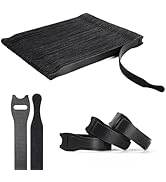 OneLeaf 110PCS Reusable Cable Ties, Adjustable 8-inch Cord Organizer Ties, Multi-purpose Hook Loo...