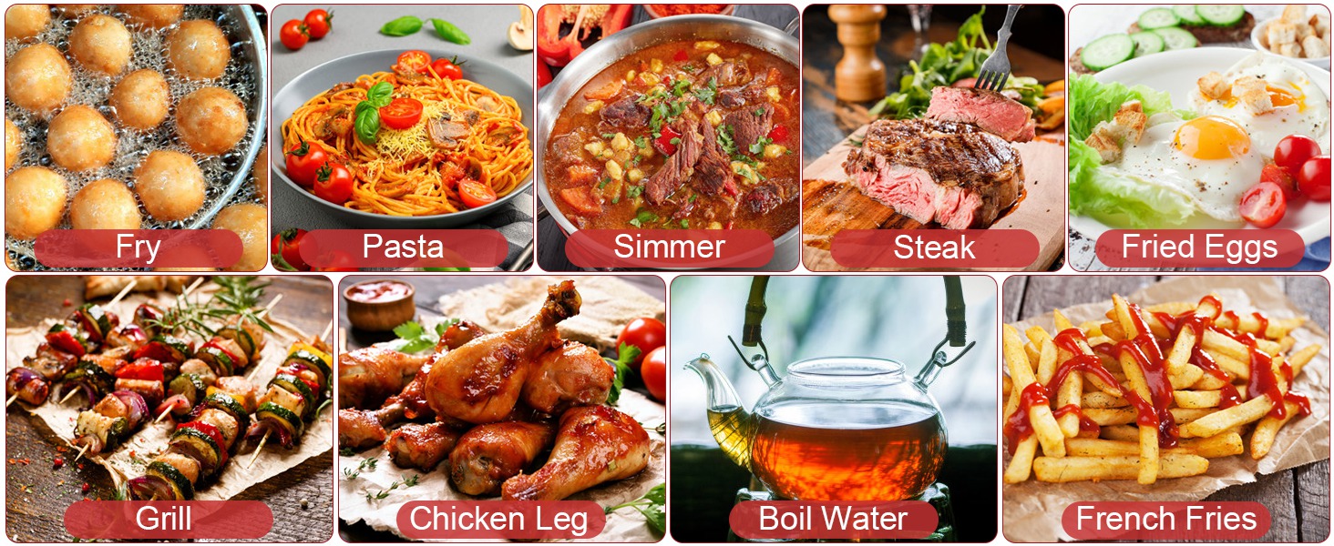 Portable Electric Stove, 2000W Infrared Burner Heat-up In Seconds