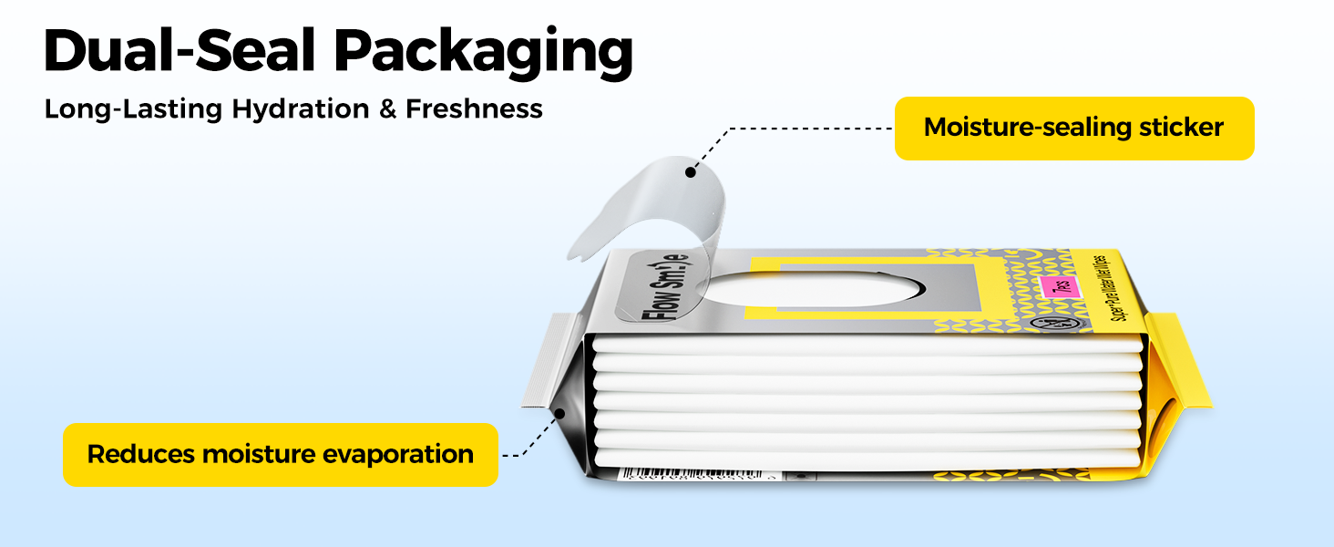Dual-Seal Packaging Long-Lasting Hydration &amp;amp; Freshness