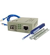 Multimode LC 10G SFP+ to Fiber Ethernet Media Converter with 10GSFP+ 300m (0.18mi) Module Set - H...