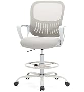 DUMOS Drafting Chair - Ergonomic Tall Office for Standing Desk, Counter with Height Adjustable an...