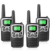 Walkie Talkies with 22 FRS Channels, MOICO Walkie Talkies for Adults with LED Flashlight VOX Scan...