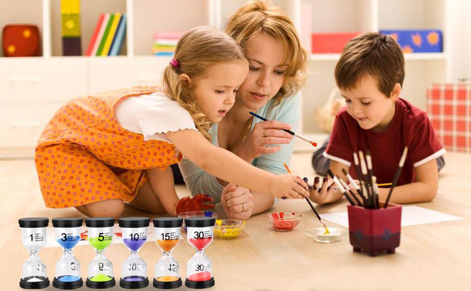 1/3/5/10/15/30 minutes Sand Timer Set