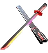 Cravonel Lightsaber 7 Color Flowing Light, with Sound Effects Light Saber, Led Sword with Smoke a...