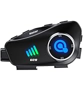 BTQILEYOO Q28 Motorcycle Helmet Bluetooth Headset, Wireless Camera Recorder with 1080P, 120°Wide ...