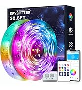 DAYBETTER Outdoor Led Strip Lights Waterproof, Smart LED Lights Work with Alexa and Google Assist...