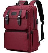 Laptop Backpack for Women Men Vintage Backpack Bookbags Anti Theft Bookbag Red