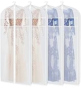 Zilink Dress Bags for Gowns Long 72-inch Garment Bags for Long Dresses Clear Dress Protector Bag ...