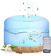 Aegci 500ml Essential Oil Diffuser-Humidifier,Aroma Diffuser for Home with 7 Colors Light,Remote ...