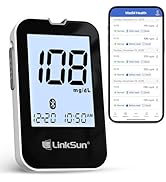 G-427B Bluetooth Blood Sugar Testing Kit, 100 Test Strips, 100 Lancets, High Accuracy Blood Gluco...