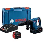 BOSCH GSH18V-5L212 PROFACTOR 18V SDS-max Demolition Hammer with L-Boxx-2 and (2) 12 Ah PROFACTOR ...