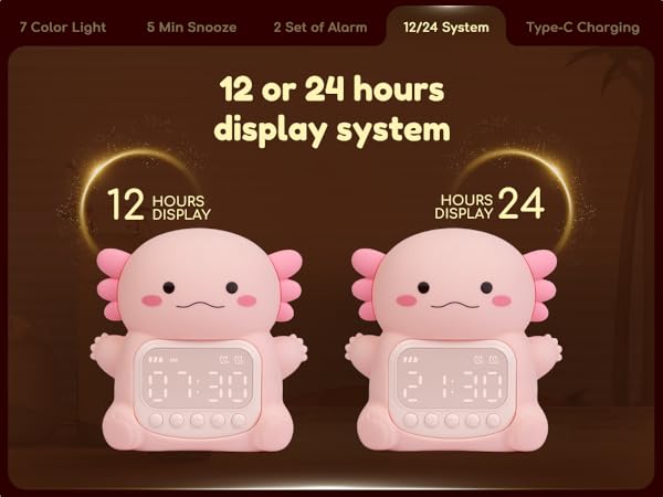 cute axolotl night light