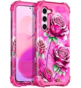 Miqala for Galaxy S23 5G Case,Glow in The Dark Three Layer Heavy Duty Shockproof Full Body Protec...