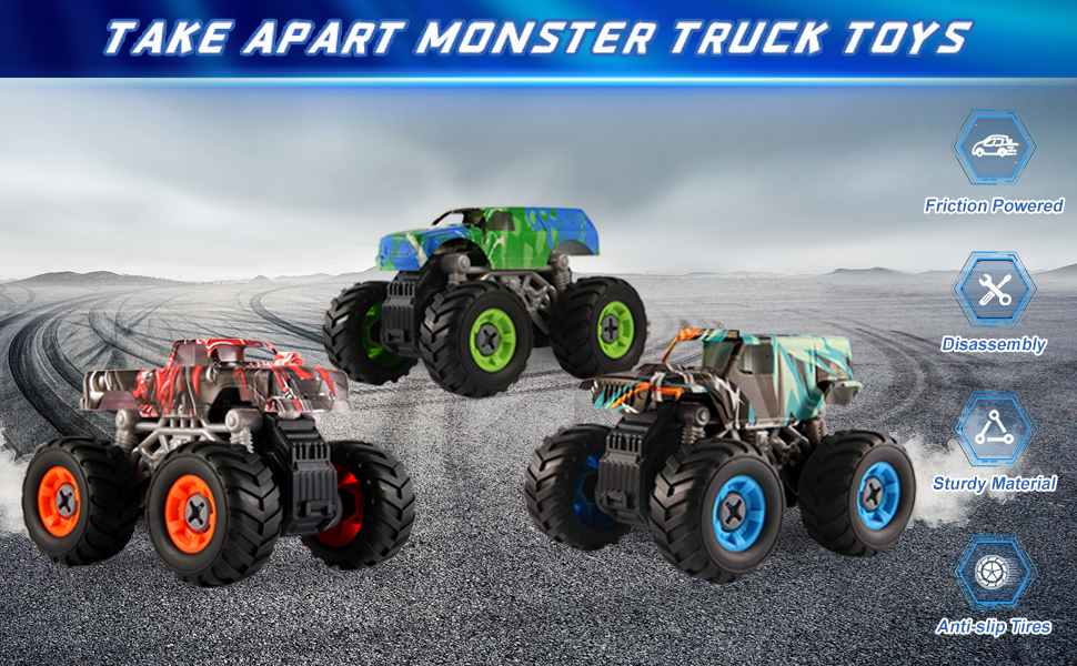 monster truck toys Take Apart Toys STEM Toys Educational Building Toys