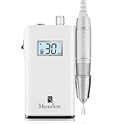 MelodySusie Professional Rechargeable 30000 rpm Nail Drill,SC320H Portable Electric E File Scaman...