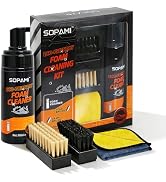 SOPAMI Shoe Cleaning Kit – Premium Foam Shoe Cleaner with Soft &amp; Stiff Bristle Brushes and Microf...