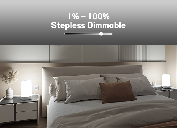 small bedside table touch lamp