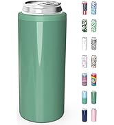 TILUCK Skinny Can Cooler for Slim Beer &amp; Hard Seltzer, Stainless Steel, Doucle-Walled Stainless S...