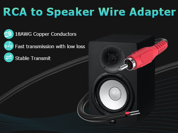 RCA to Speaker Wire Adapter