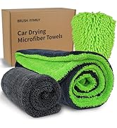 2 Pack Microfiber Towels for Cars, 1200 GSM Ultra-Soft Microfiber 36”x 24”&amp; 16