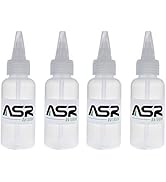 (4 Pack) ASR Outdoor 3oz Plastic Heavy Duty Gold Snifter Bottle with Nozzle