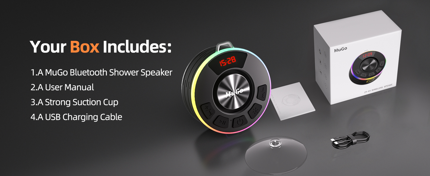 waterproof speaker for shower