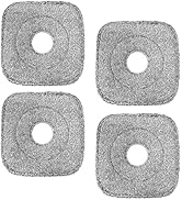 4 Pack Square Reusable Microfiber Mop Pads Fit for True &amp; Tidy Spin Mop, Machine Washable Refill,...