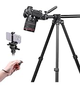 ULANZI MT-65 Horizontal Tripod 69.29" Travel Video Tripod Overhead Camera Tripod, Horizontal Vert...
