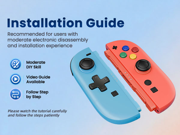 Shell (D-Pad Version) with Buttons for Joycon 2