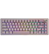 KiiBoom Loop 65 65% Full Aluminum Block Structure Mechanical Keyboard, QMK/VIA Programmable, BT5....