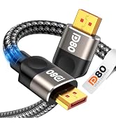 Highwings 80Gbps DisplayPort Cable 2.1 [VESA Certified] DP 2.1 Cable 6.6FT | 16K@60Hz, 8K@240Hz, ...