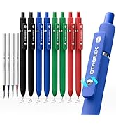 STAGEEK GX3 Colorful Gel Pens, 8 Pcs Colored Pens Fine Point Smooth Writing Pens, 0.7mm Quick Dry...