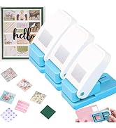 3 Pcs Square Hole Punch | 1 inch Square Punches | Stamp Punch Out Cutter | Portable Lever Action ...