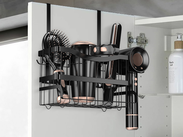 blow dryer holder wall mounted hair tool holder hair dryer holder cabinet door