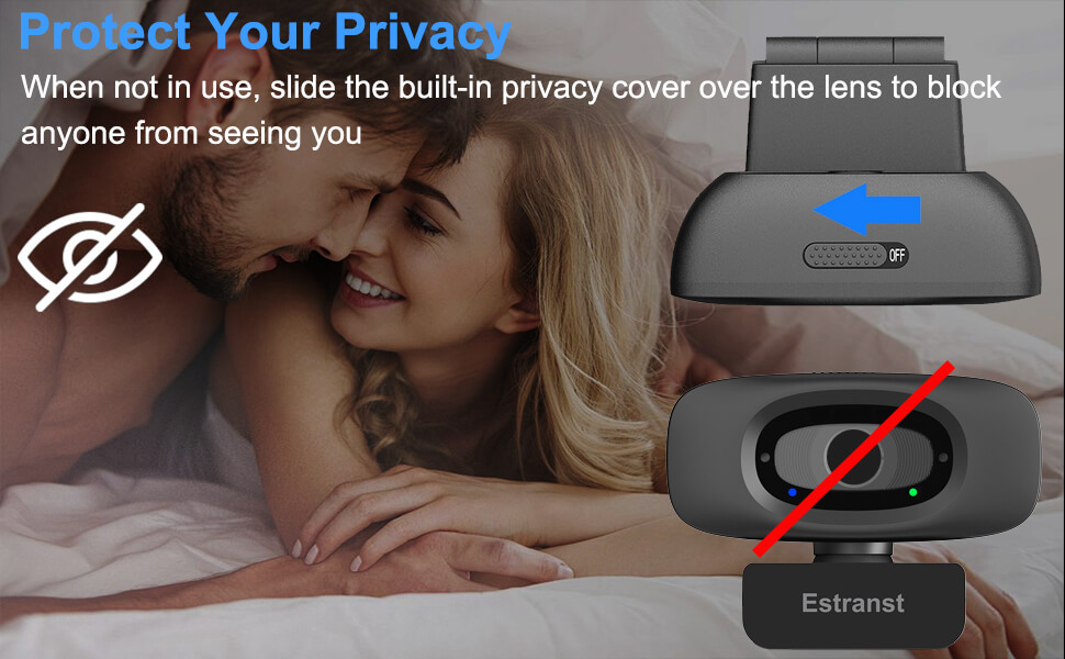 webcam with privacy shutter