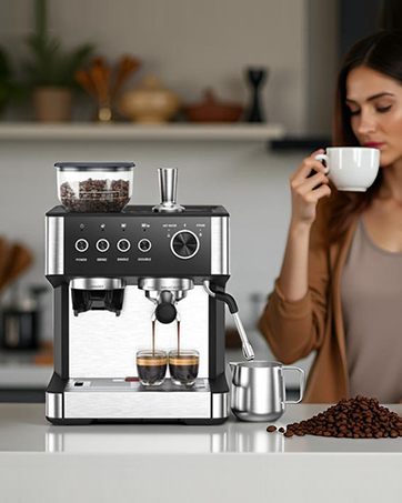 Espresso Machine with Grinder