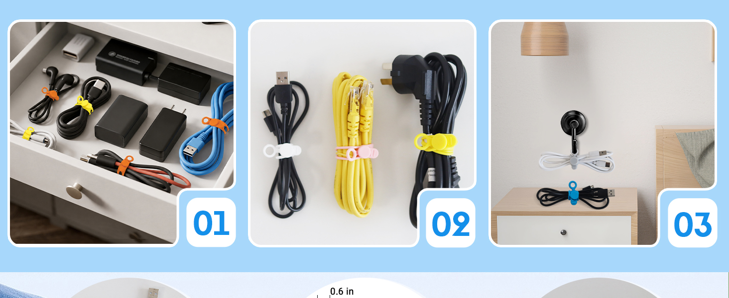 silicone cable ties
